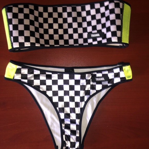 triangl swimwear Other - Triangl Checkered Race Bikini